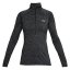 Women's Under Armour New Tech 1/2 Zip T-Shirt - Twist - Color: Black, Size: XL