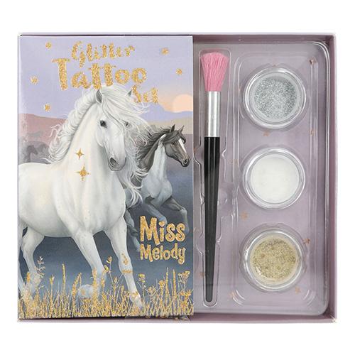 Miss Melody Glitter Tattoo Set