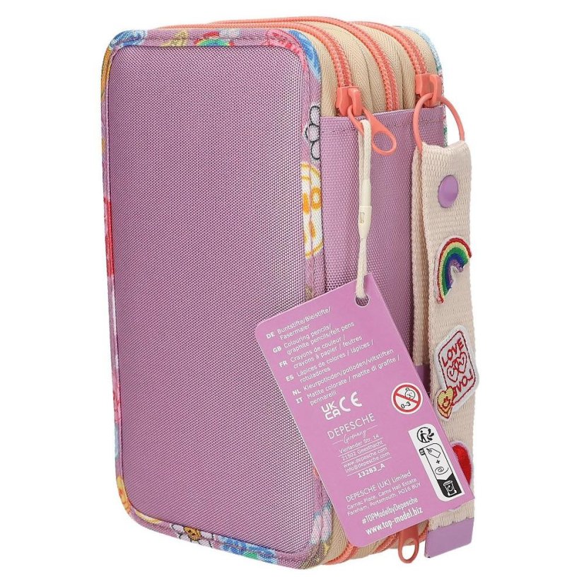 Three-tier pencil case with Top Model Girl Power accessories, Talita
