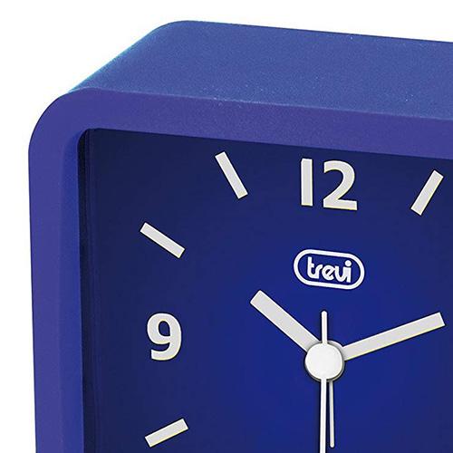 Budík se silikonovým krytem Trevi SL 3820/BL modrý