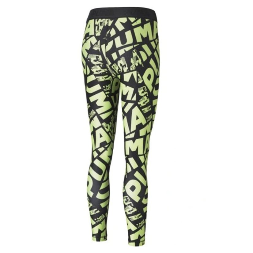Damskie legginsy Puma Modern Sport Branded Tights - Kolor: Zielony, Rozmiar: M