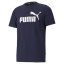 Pánske tričko Puma Essentials Logo Tee - Farba: Biela, Veľkosť: L