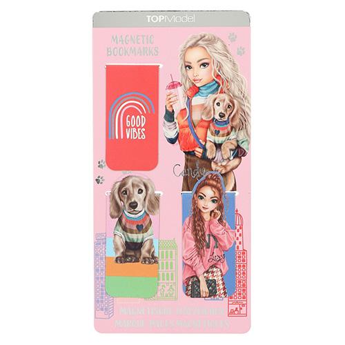 Magnetisches Lesezeichen Top Model Candy & Doggy