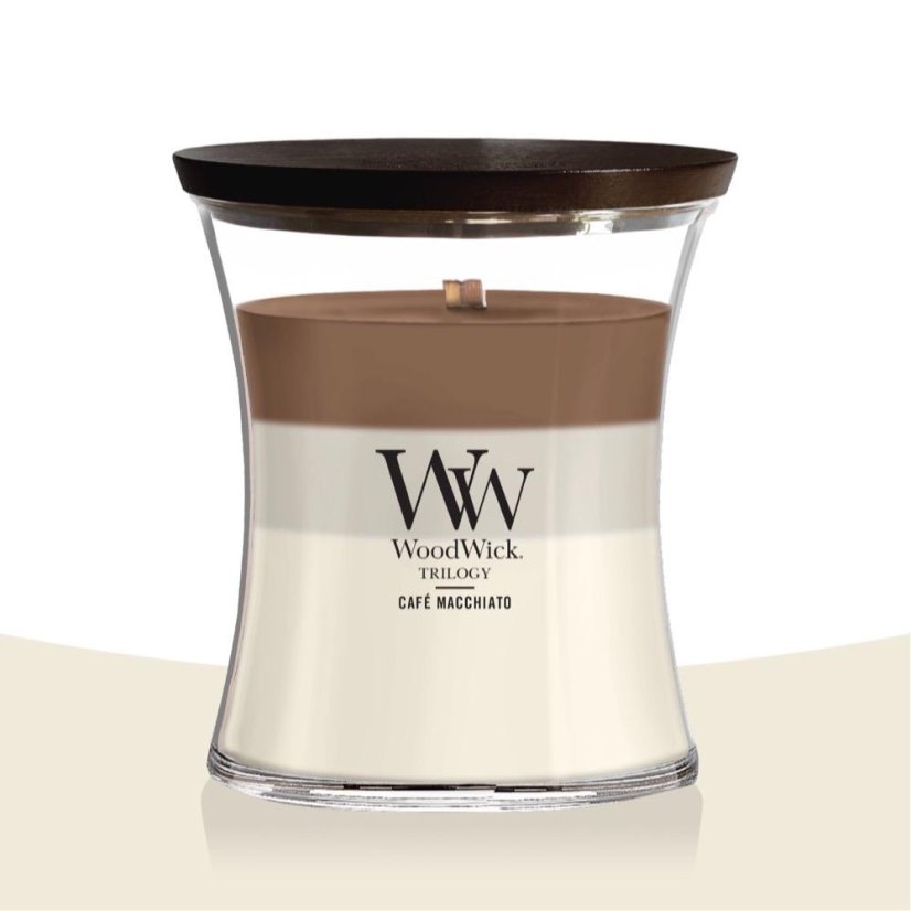 WoodWick Trilogy Medium Candle, Café Macchiato