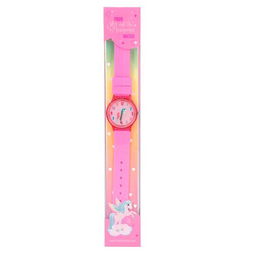 Kinderuhr Ylvi & Minimoomis, rosa Armband