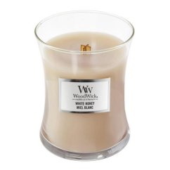 Svíčka WoodWick střední, White Honey
