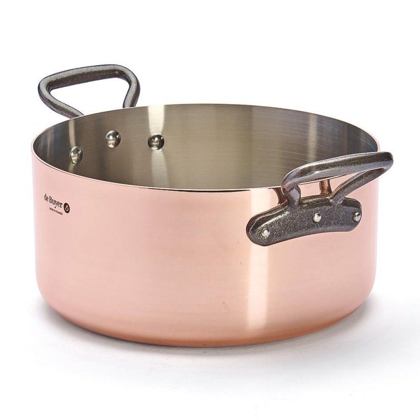Pot with lid de Buyer INOCUIVRE 6466.20 copper