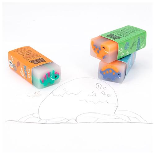 Dino World Triceratops eraser