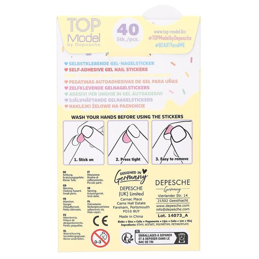 Top Model Beauty & Me Gel Nail Sticker Set, Talita