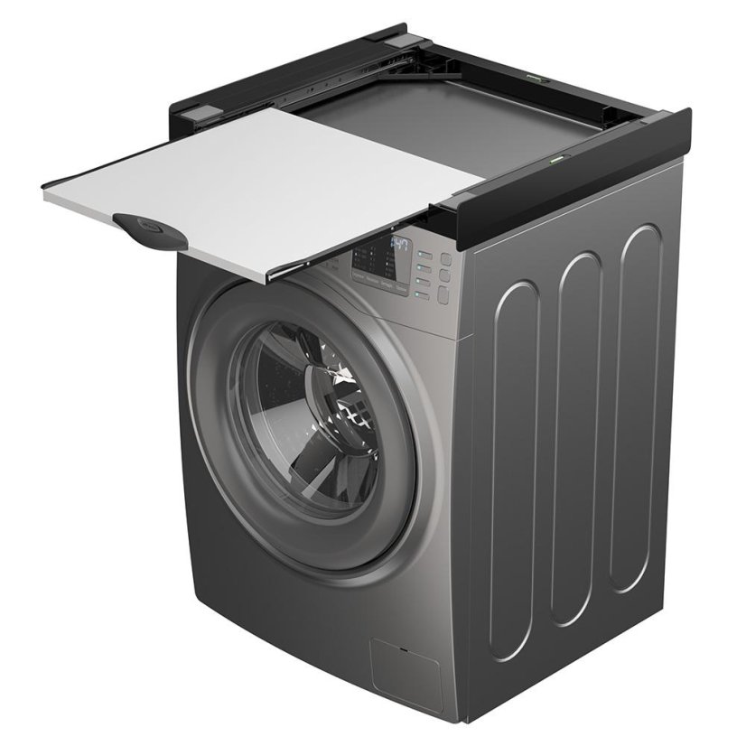 Universal adapter between the handle and the dryer with a wooden shelf Meliconi Torre DARK 656128 black