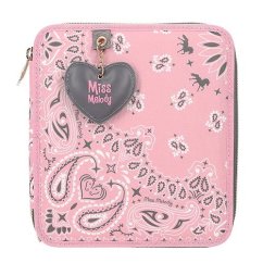 Federmäppchen mit Miss Melody-Ausstattung, Bandana-Muster, 2 Etagen
