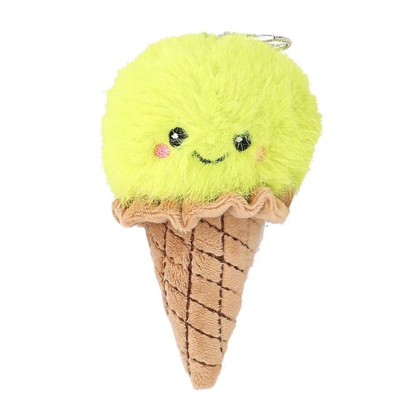 TOPModel Plush Keychain with Carabiner – Lime Ice Cream