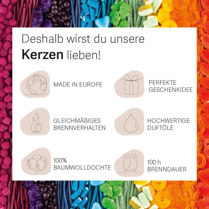 Świeca Haribo duża, Berry Mix