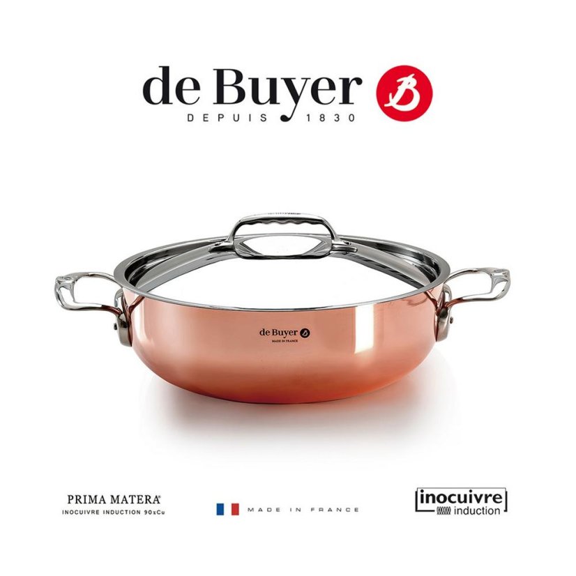 De Buyer Prima Matera 6232.28 fedeles edény, 28 cm