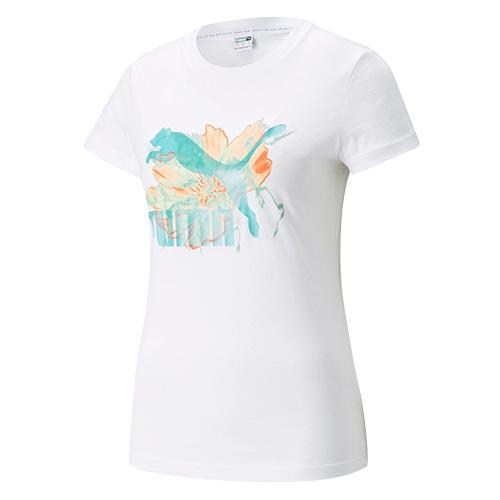 Dámske tričko Puma HF Graphic Tee - Farba: Biela, Veľkosť: XS