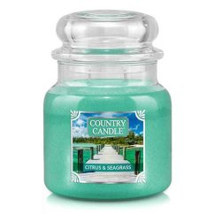 Svíčka Country Candle střední, Citrus & Seagrass