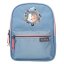 Miss Melody backpack, embroidered with two horses, blue