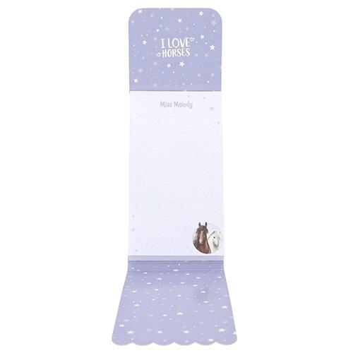 Miss Melody magnetic notepad, Night Horses