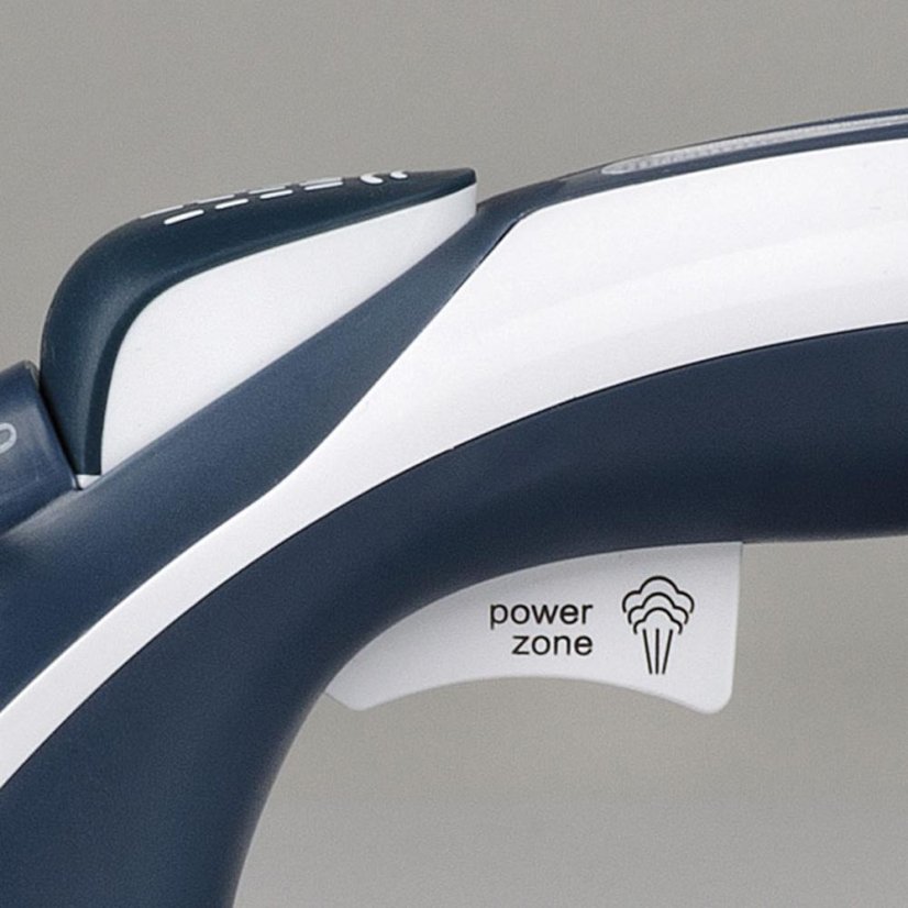 Girmi ST6000 steam iron, white and blue