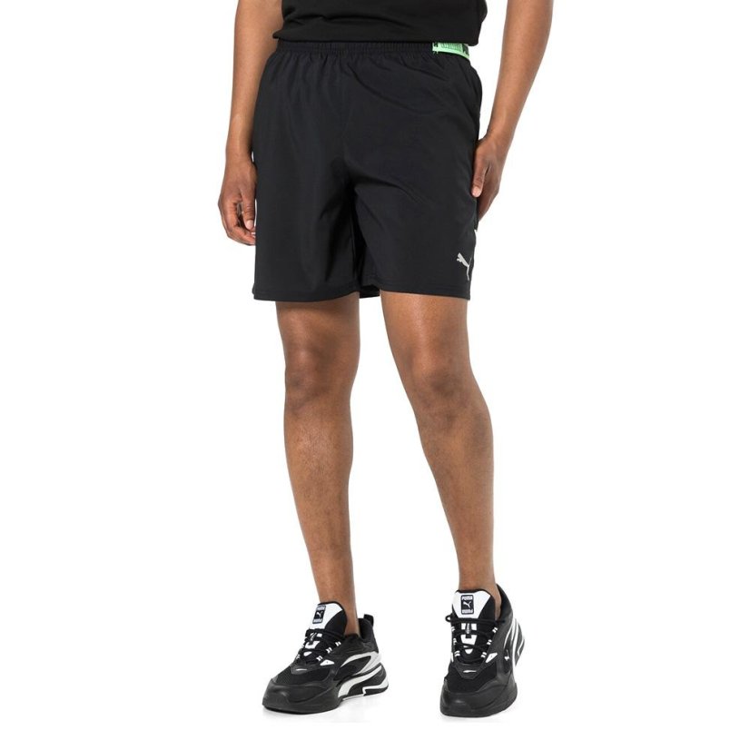 Puma Run Lite Woven 7" futószort - Szín: Fekete, Méret: S