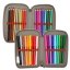 Three-tier pencil case with Dino World and New World accessories