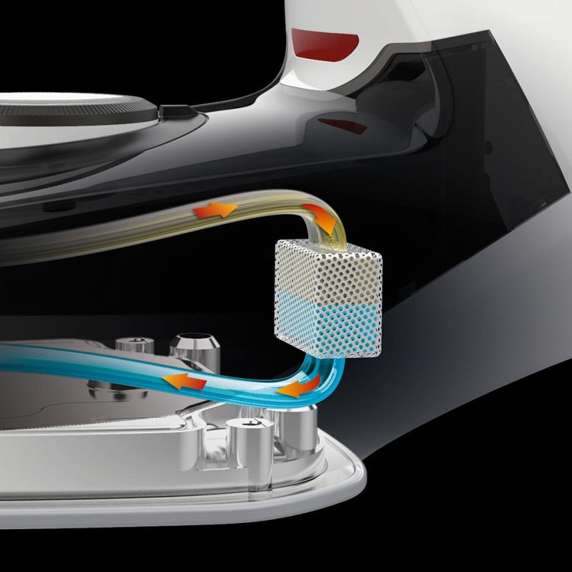 Dampfbügeleisen Imetec Z1 2800 ZEROCALC 9012 weiß-schwarz