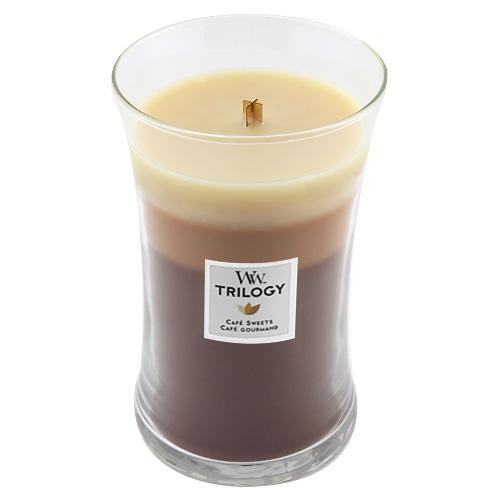 WoodWick Trilogy Large Candle, Café Sweets WoodWick Trilogy Large Candle, Café Sweets