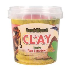Dino World Velociraptor red modeling clay