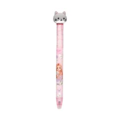 Top Model Blooming Kitty Eraser Gel Pen with Cat, Pink