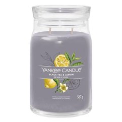 Svíčka Yankee Candle Signature velká, Black Tea & Melon