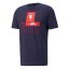 Men's Puma FACR FtblCore Tee - Color: Blue, Size: S