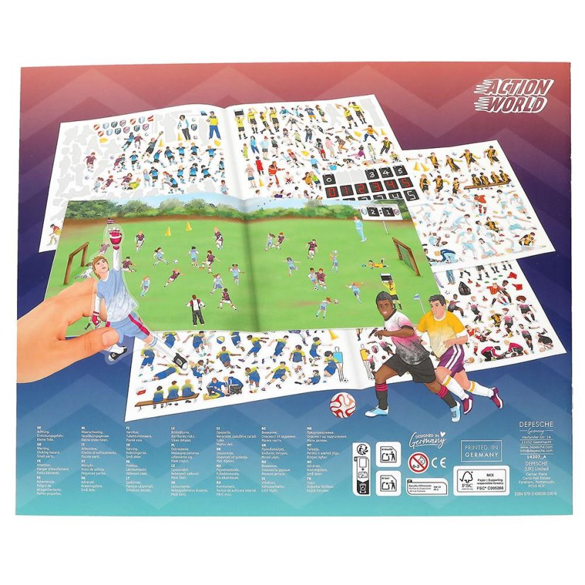 Kreatív focis füzet matricákkal – Action World