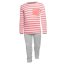 Tufte Sugar Coral Stripes children's pajamas - Color: Pink, Size: 98-104