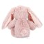 Nelly Princess Mimi Plush Rabbit, 19 cm – Light Pink