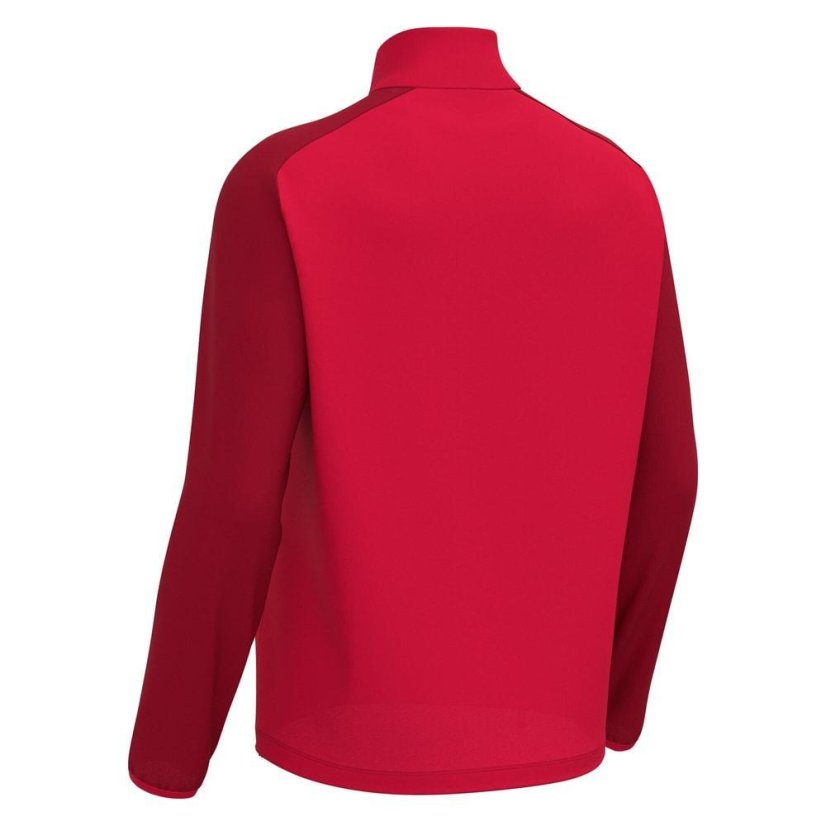 Top Macron Isen 1/4 Zip - Barva: Červená, Velikost: L