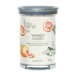 Świeca Yankee candle Signature Tumbler duża, White Spruce & Grapefruit