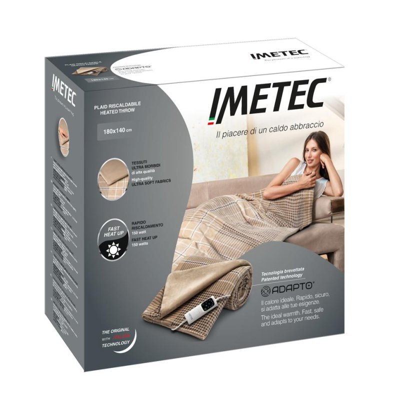 Imetec 16936 brown heated blanket