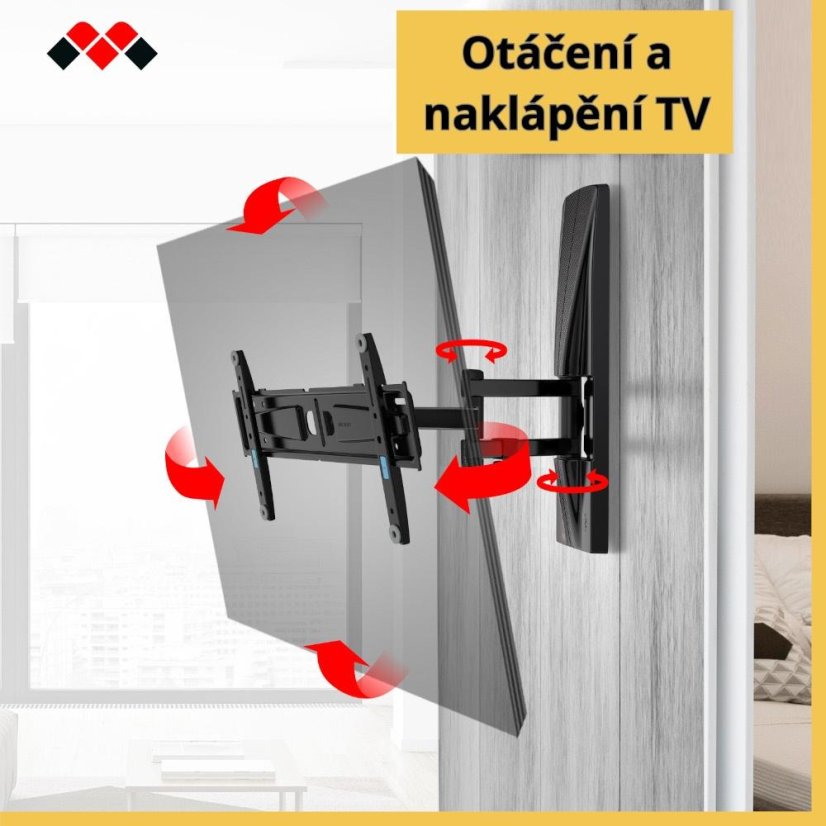TV-Halterung (Wand/Trockenbau) Meliconi 480879 Extra XDR 200400 CG schwarz