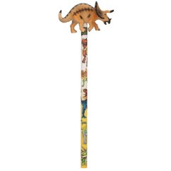 Graphitstift mit Dino World-Figur, Triceratops-Dinosaurier