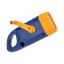 Adventure World LED Flashlight with Solar Panel, Blue-Orange