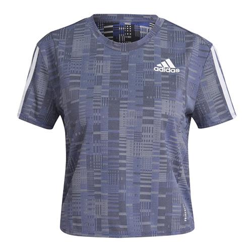 Dámské běžecké tričko Adidas OTR Primeblue Tee - Barva: Vínová, Velikost: L