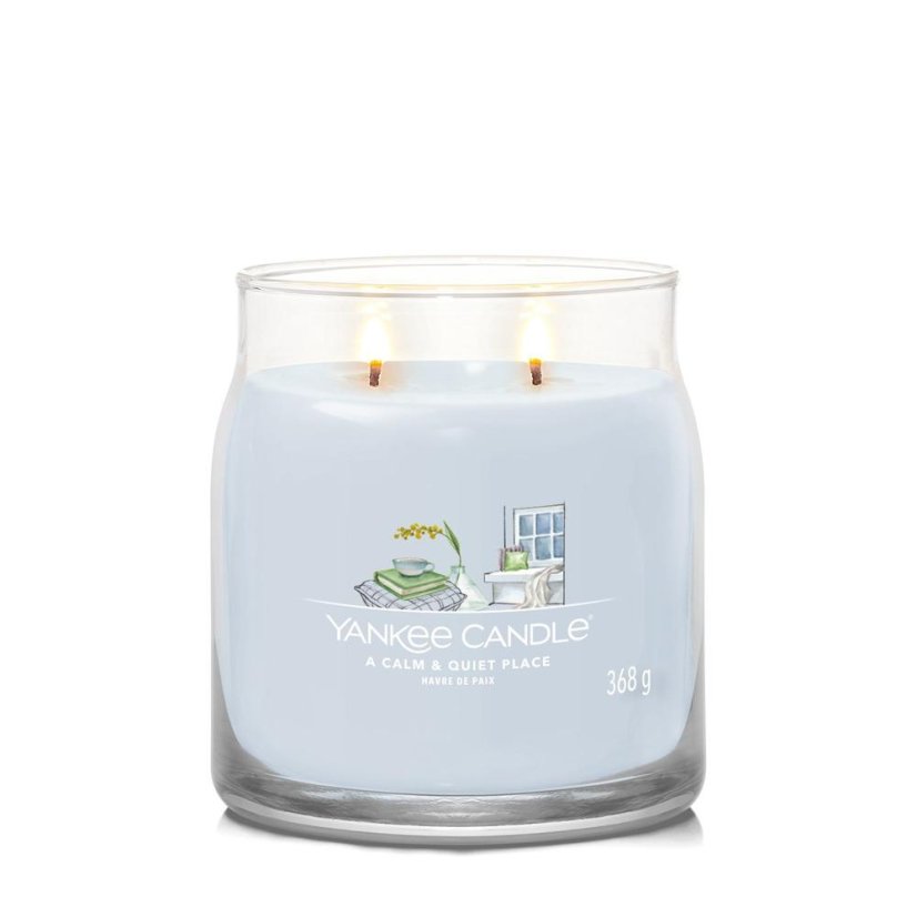 Yankee candle Signature Kerze mittelgroß, A Calm & Quiet Place