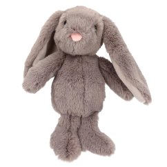 Plyšový zajačik Nelly Princess Mimi 19 cm – tmavošedý