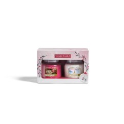 Zestaw upominkowy świec Yankee candle średnich, Peppermint Pinwheels & Snow Globe Wonderland