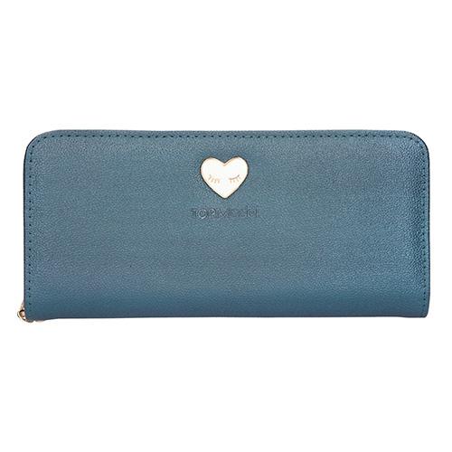 Single-layer pencil case with Top Model dark blue accessories
