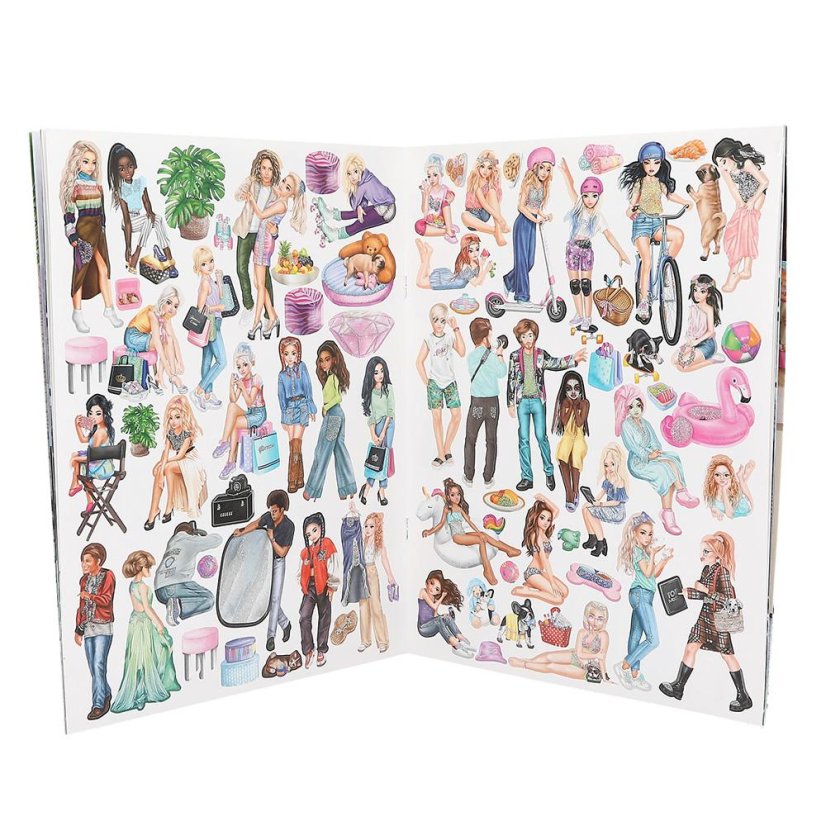 Kreatives Heft Top Model Stickerworld 220 Aufkleber