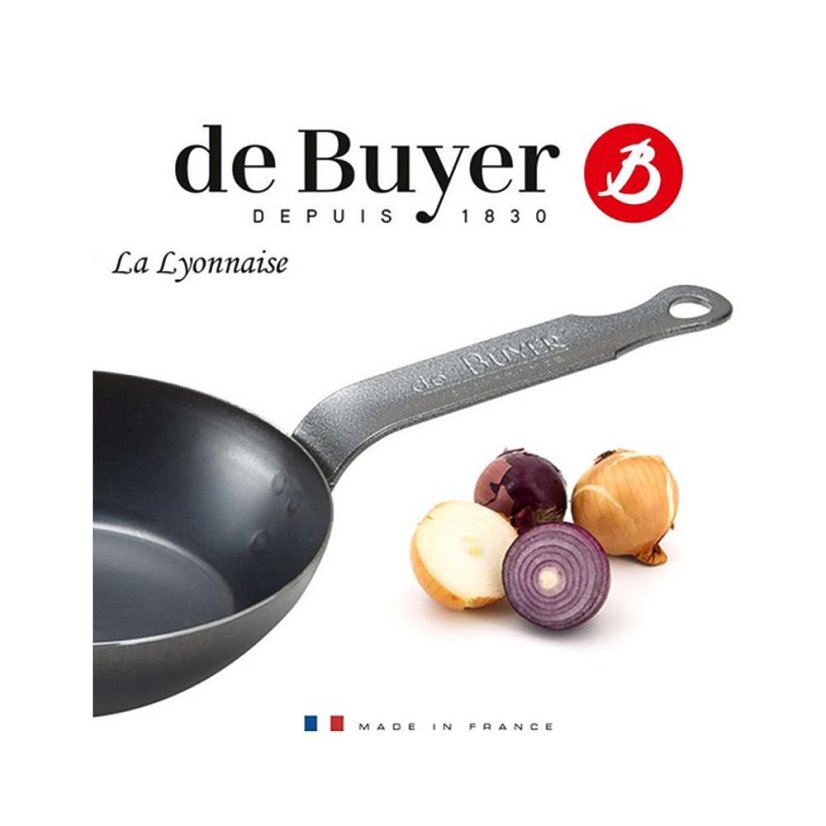 Stahlpfanne de Buyer La Lyonnaise 5020.32, 32 cm