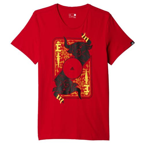 Pánske tričko Adidas Spain Card - Farba: Biela, Veľkosť: L