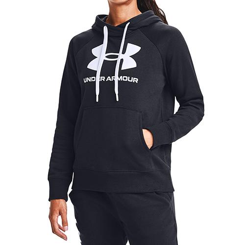 Dámská mikina Under Armour Rival Fleece Logo Hoodie - Barva: Šedá, Velikost: S
