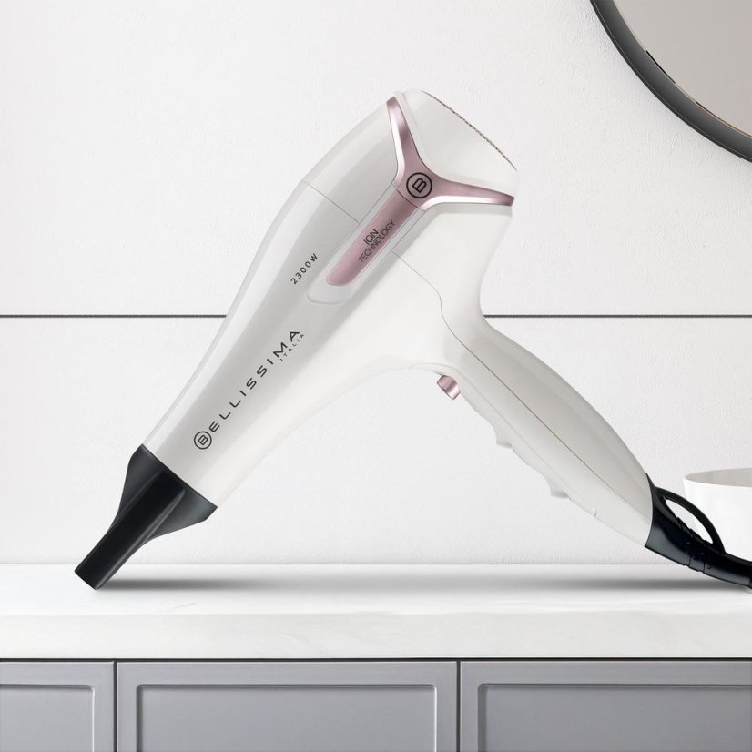 Hair dryer with styling kit Bellissima 11994 K9 2600 white-pink